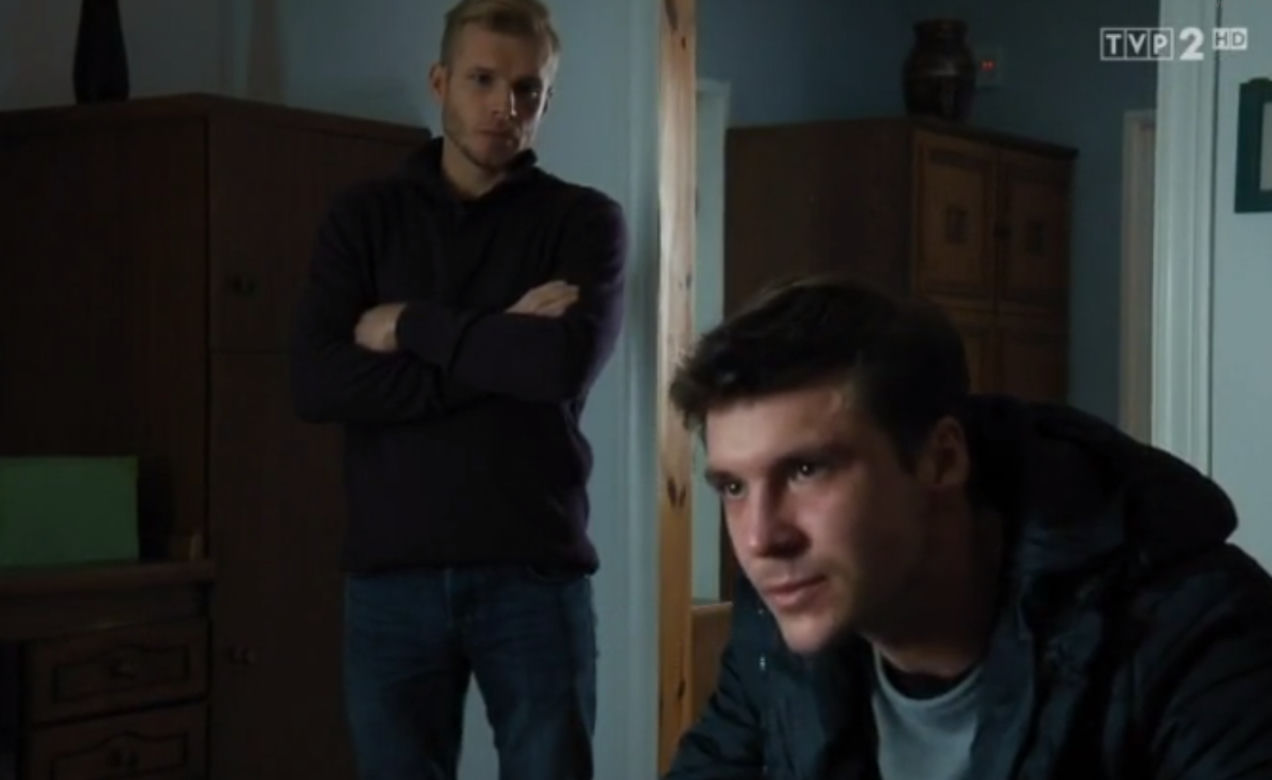 M jak miłość odcinek 1357, Marcin (Mikołaj Roznerski), Artur (Tomasz Ciachorowski)