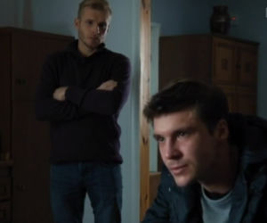 M jak miłość odcinek 1357, Marcin (Mikołaj Roznerski), Artur (Tomasz Ciachorowski)