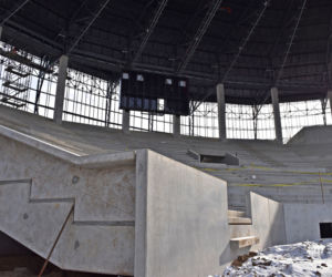 Budowa stadionu w Szczecinie - luty 2021
