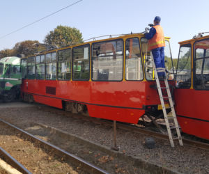 Tramwaj zderzył się z betoniarką