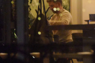 Agnieszka Kaczorowska i Marcin Rogacewicz na kolacji