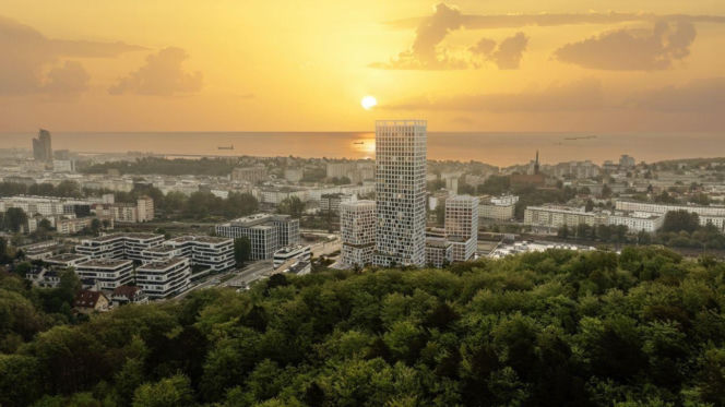 Powstaje jedna z najwyższych wież mieszkalnych w Polsce. Nowa inwestycja w Gdyni 