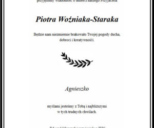 Piotr Woźniak-Starak - nekrologi