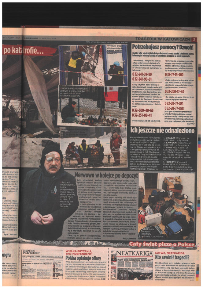 Katastrofa hali MTK w Katowicach. Materiały archiwalne