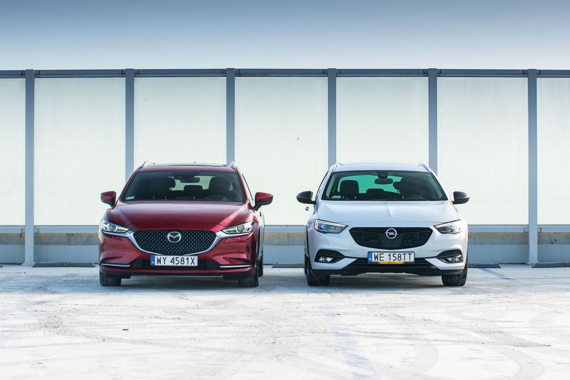 Mazda 6 Sport Kombi 2.2D 184 KM AT6 AWD vs. Opel Insignia Sports Tourer 2.0 CDTi 210 KM AT8 AWD