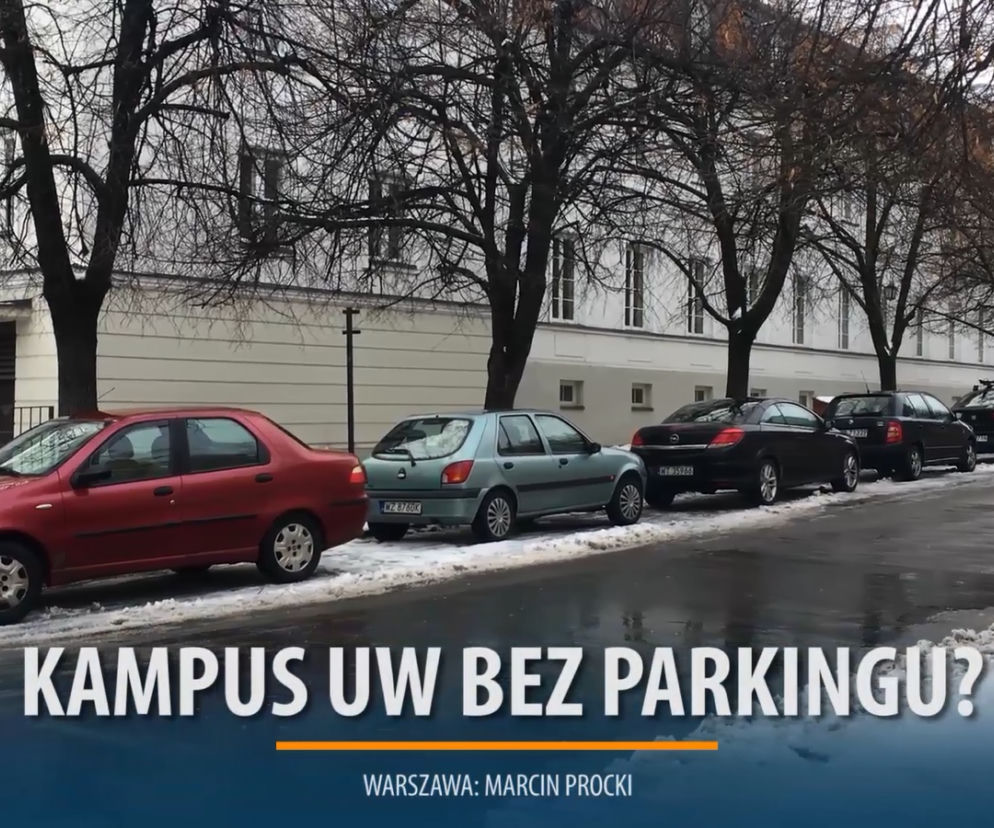 Studenci i pracownicy UW domagają się likwidacji parkingu przy głównym kampusie przy Krakowskim Przedmieściu