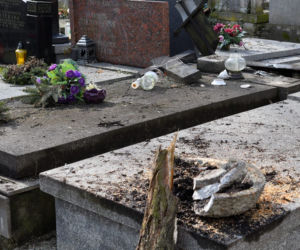 Powalone drzewa na Cmentarzu Powązkowskim