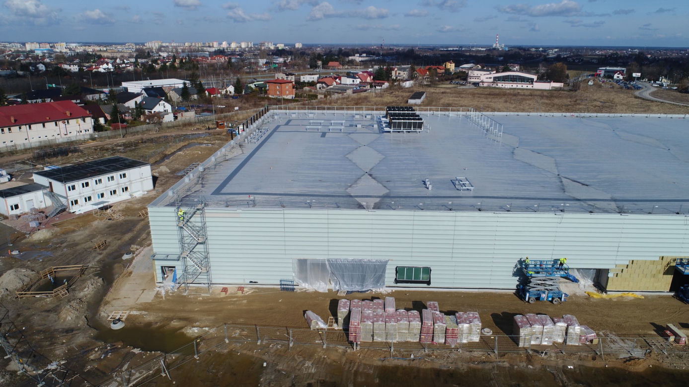 Postępy na budowie lotniska w Radomiu - marzec 2021