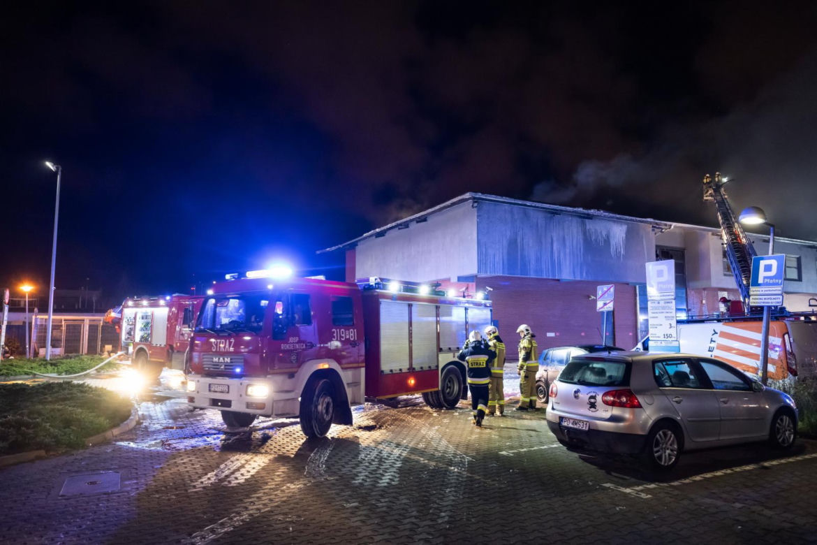 Pożar w Poznaniu na Podolanach