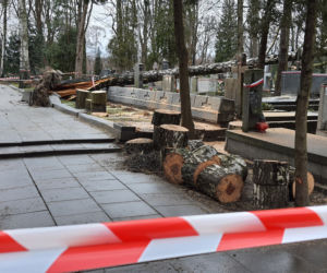 Wichura zdemolowała stołeczne nekropolie. Kompletna ruina na cmentarzach 