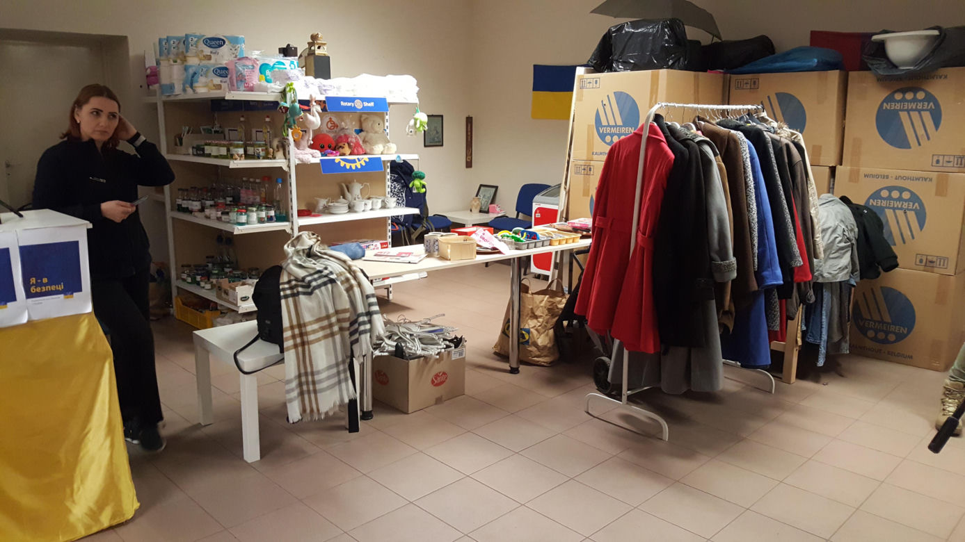 Punkt pomocy uchodźom w Bydgoszczy