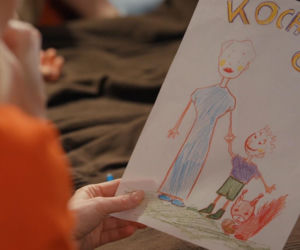 Barwy szczęścia odc. 3271. Rysunek Mateuszka dla Soni