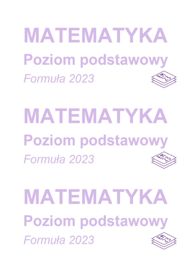 arkusz maturalny CKE - matematyka podstawowa
