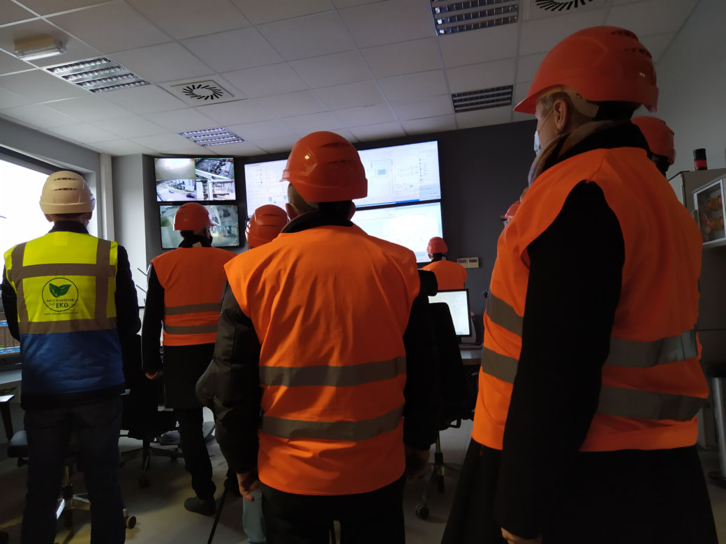 Przedstawiciele siedleckiego samorządu na wizycie w Spalarni ZUOK Białystok