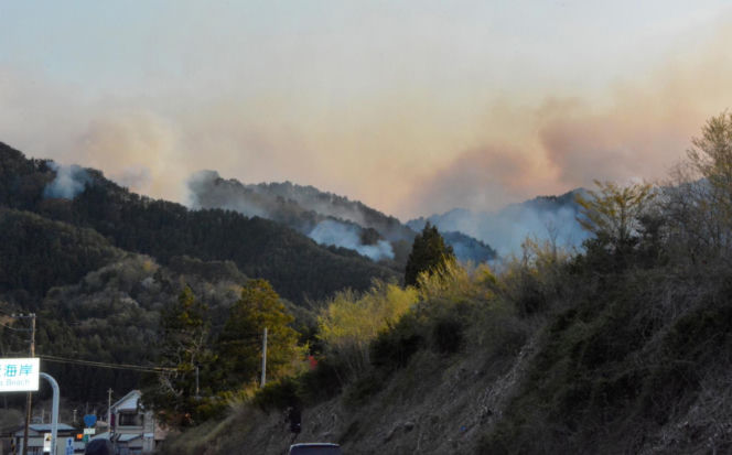Pożary w Japonii w Prefekturze Iwate