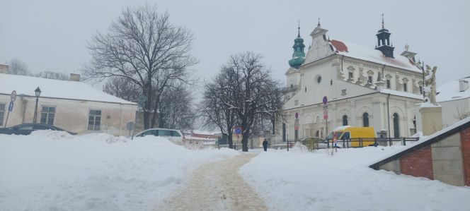 zima w Zamościu