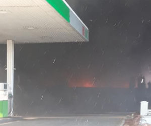Pożar w Broniewicach koło Inowrocławia
