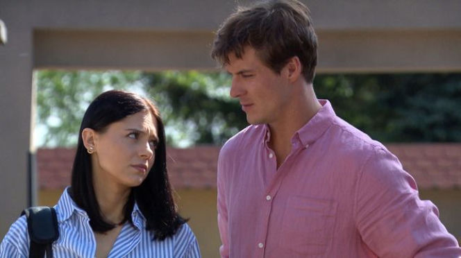 M jak miłość odcinek 1239, Marcin (Mikołaj Roznerski), Iza (Adriana Kalska)
