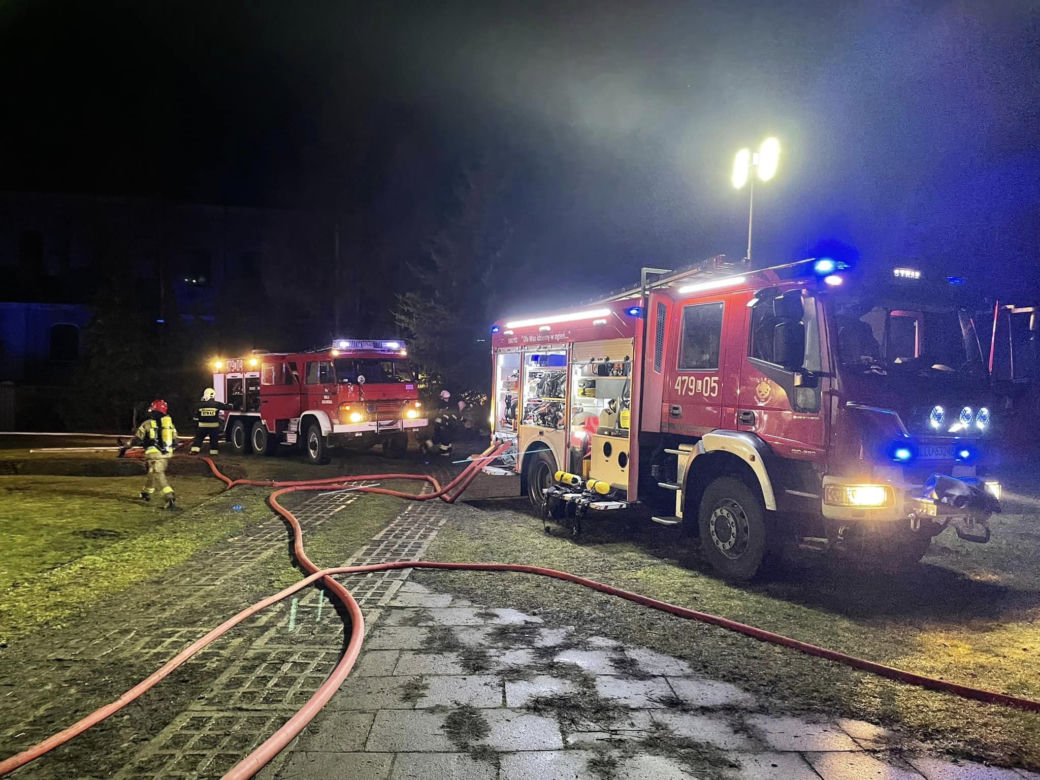 Nocny pożar w klasztorze w woj. lubelskim