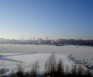 Wisła skuta mrozem