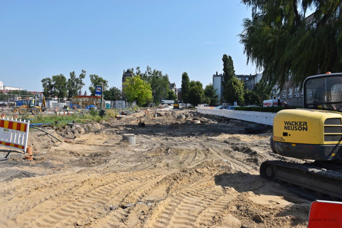 Przebudowa układu drogowego na Międzyodrzu - lipiec 2022