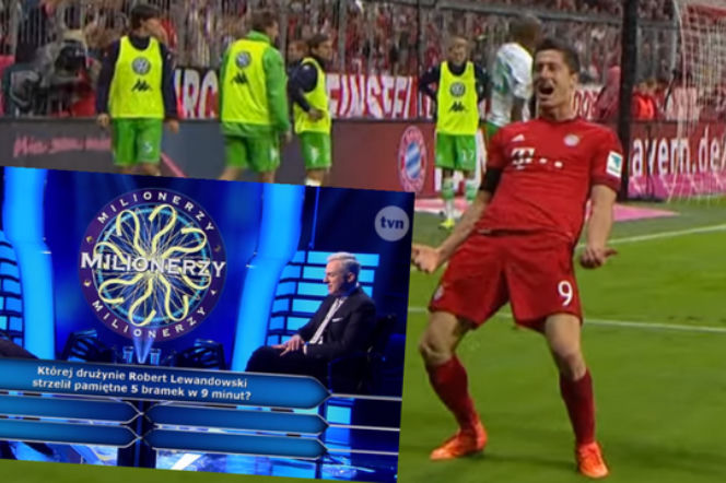 Milionerzy - pytanie o Lewandowskiego: komu strzelił 5 bramek w 9 minut