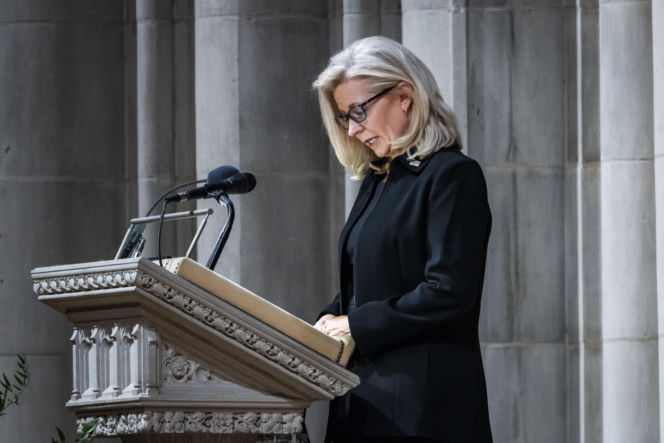 Bush, Biden i Harris wzięli udział w pogrzebie b. wiceprezydenta Dicka Cheneya