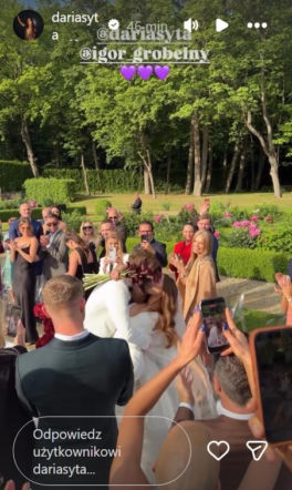 Tak hulały gwiazdy na weselu Darii Sytej i Igora Grobelnego. Szampan lał się strumieniami!