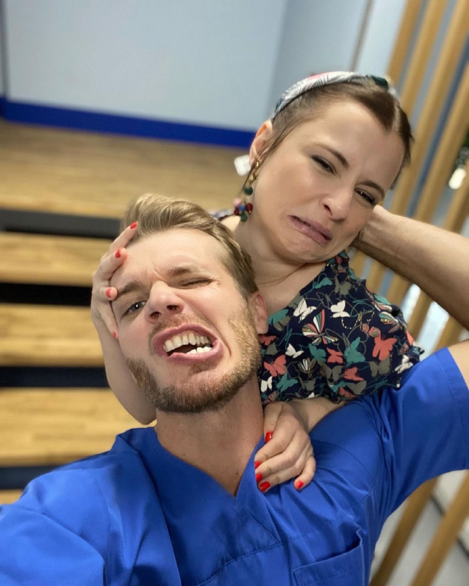 Tomasz Ciachorowski i Joanna Jarmołowicz
