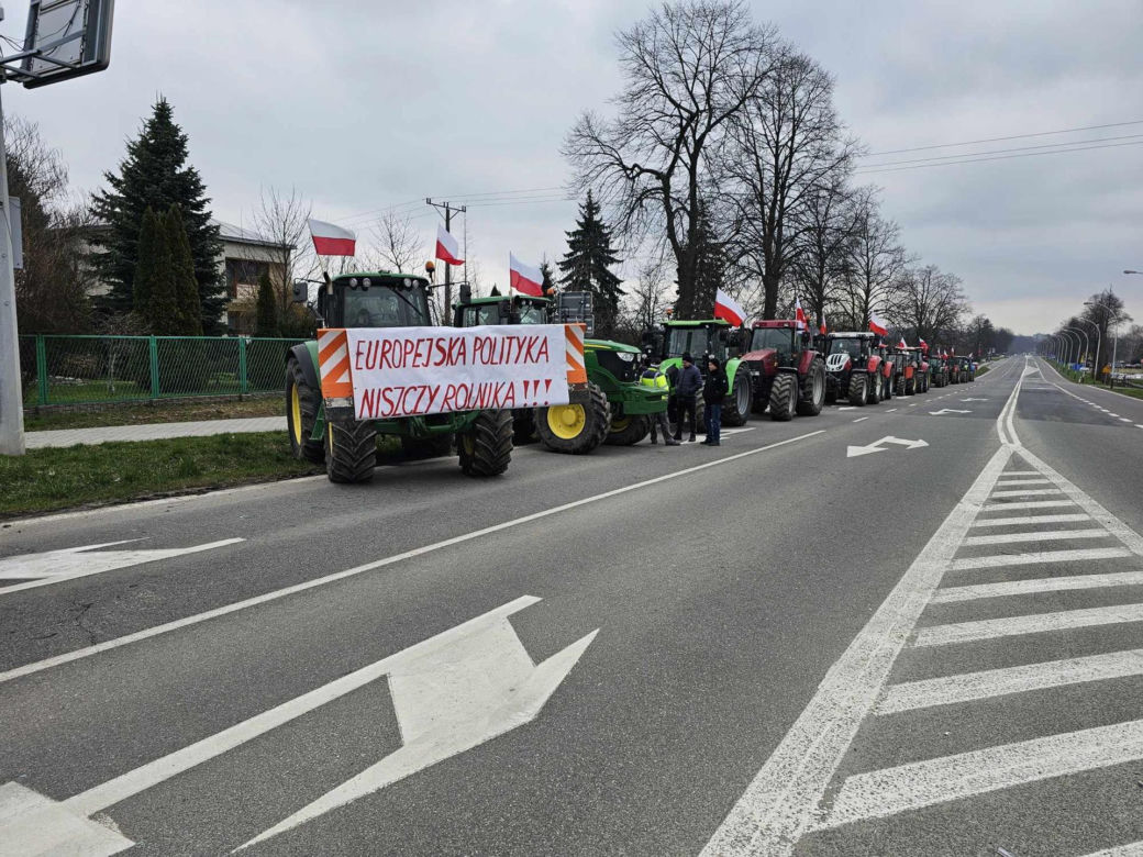 Protest rolników na Podkarpaciu