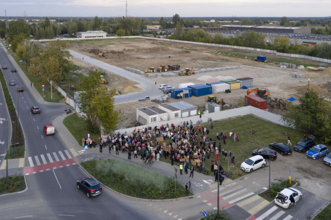 Protest w Piasecznie przeciwko Data Center