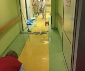 Ukradł kran ze szpitalnej łazienki i spowodował zalanie placówki