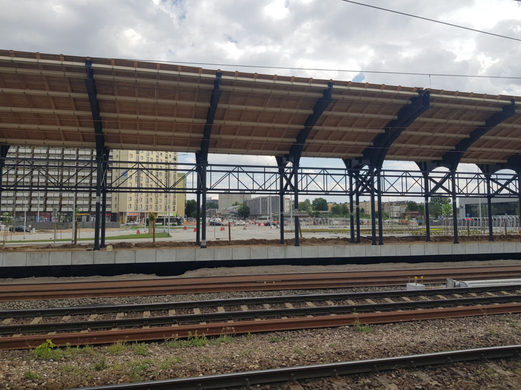 Białystok. Budowa przy dworcu PKP. Zobacz galerię z postępów prac [ZDJĘCIA]