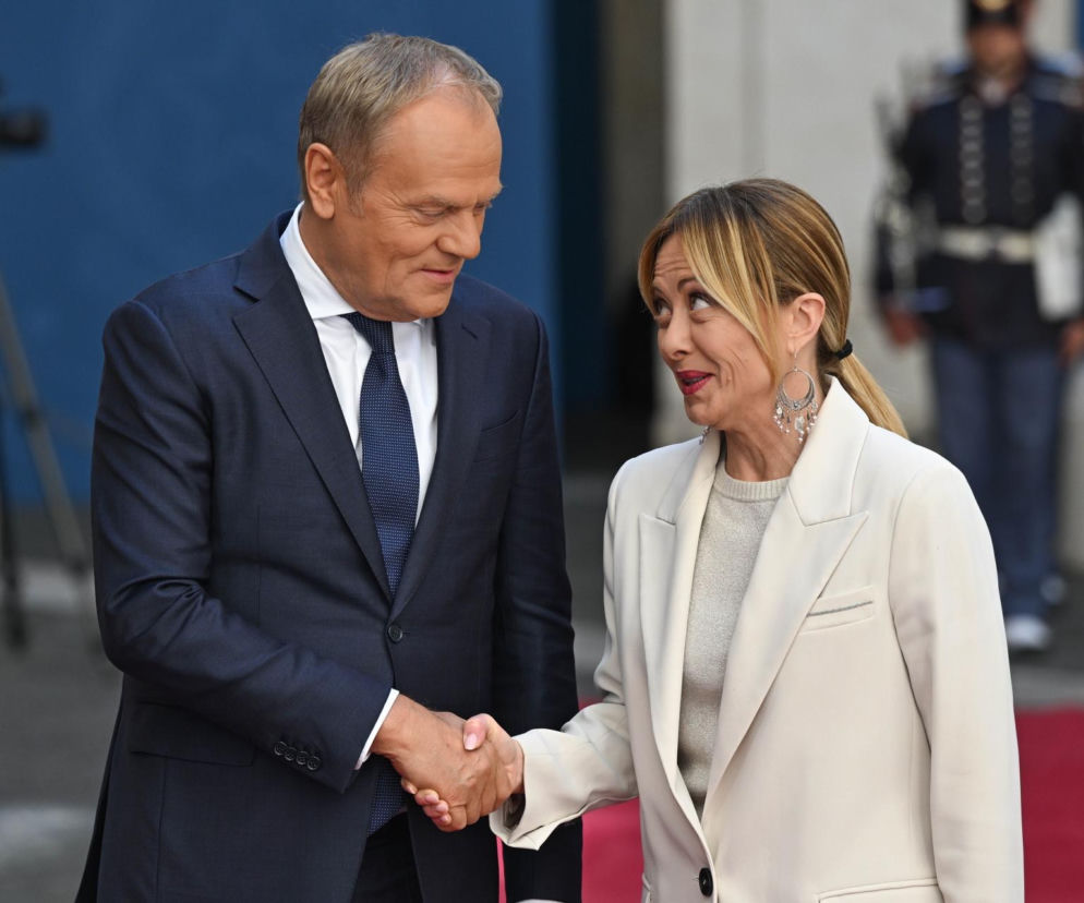 Donald Tusk spotkał się z Giorgią Meloni