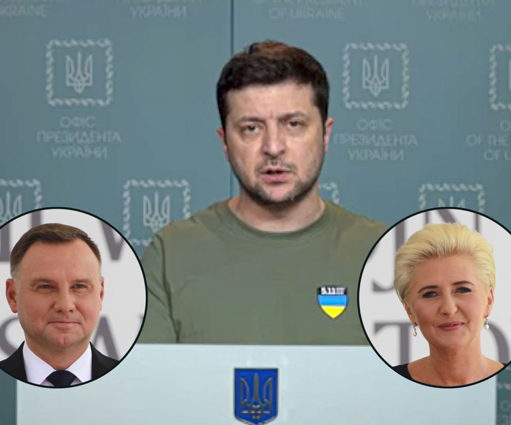 Zełenski dziękuje polskiej parze prezydenckiej