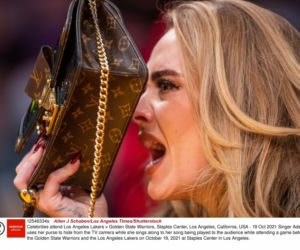 Adele z partnerem na meczu koszykówki