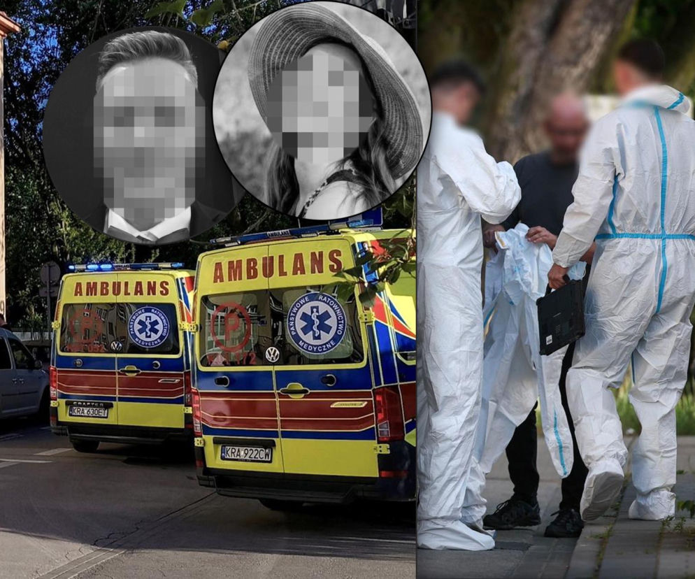 Karetki pogotowia i śledczy w kombinezonach. Na wstawce ofiary tragedii. O zbrodni w Skawinie pisze Eska Kraków.