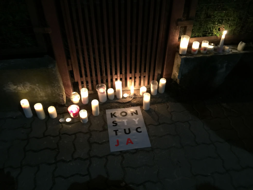 Protest przed domem Jarosława Kaczyńskiego, 22 lipca