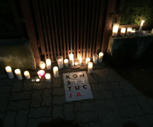 Protest przed domem Jarosława Kaczyńskiego, 22 lipca