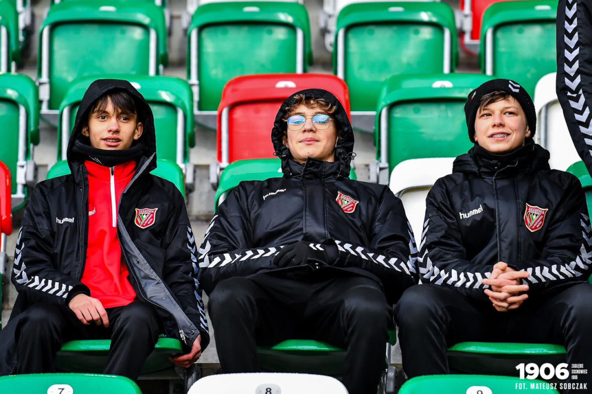 Kibice na meczu Zagłębie Sosnowiec - GKS Katowice