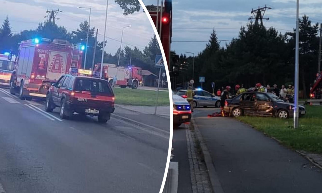 Po wypadku wysypali się z auta i padli na ulicę. Leżeli bez sił na środku skrzyżowania