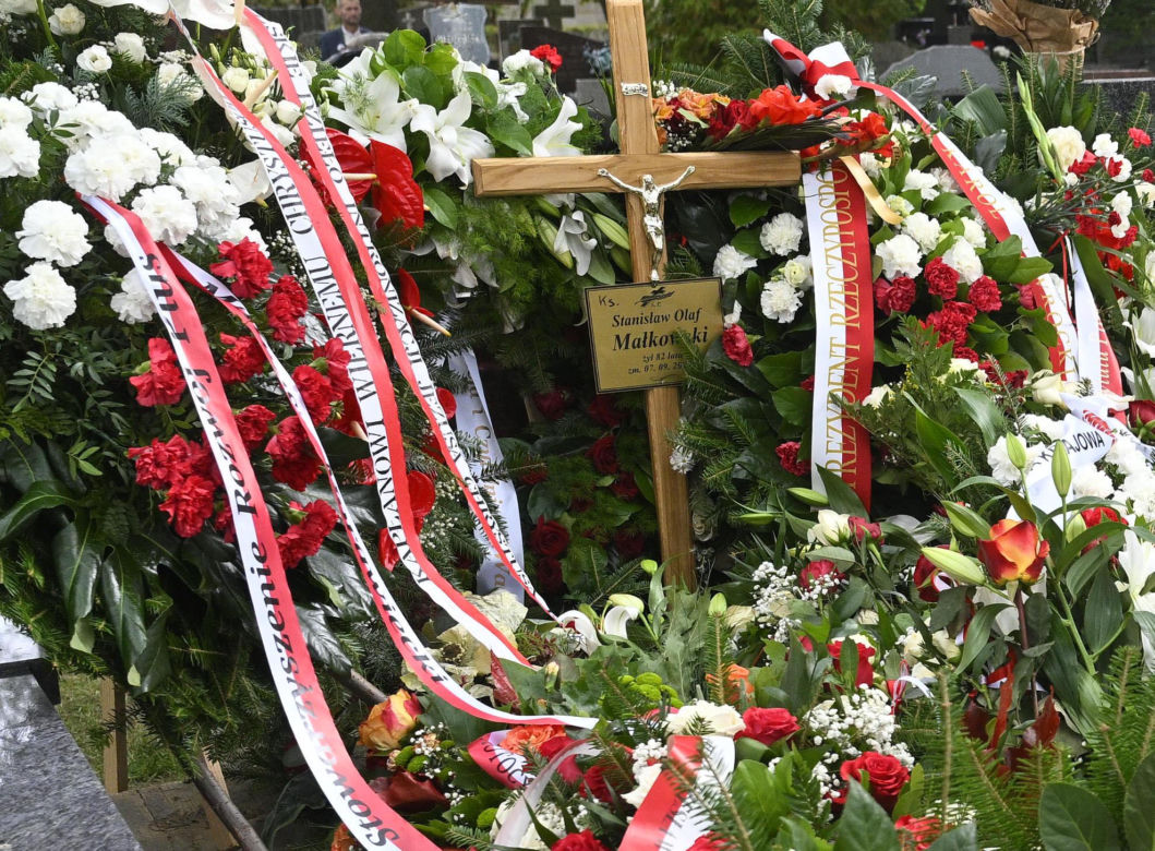 Tak wygląda grób ks. Małkowskiego
