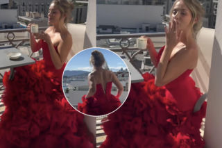 Gąsiewska w spektakularnej sukni bawi się w Cannes. Jak księżniczka!
