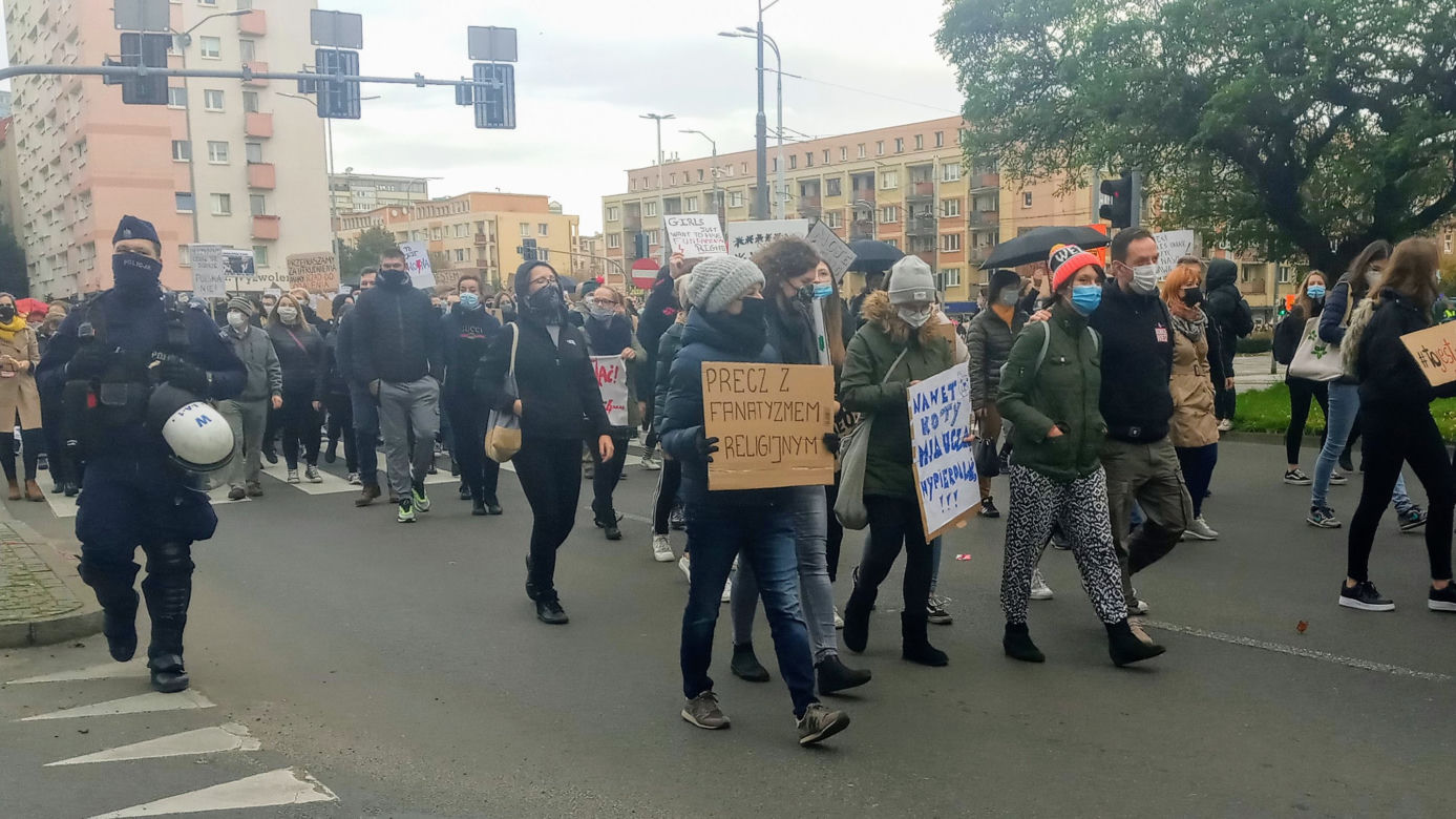 Protest kobiet w Szczecinie - 28.10.2020