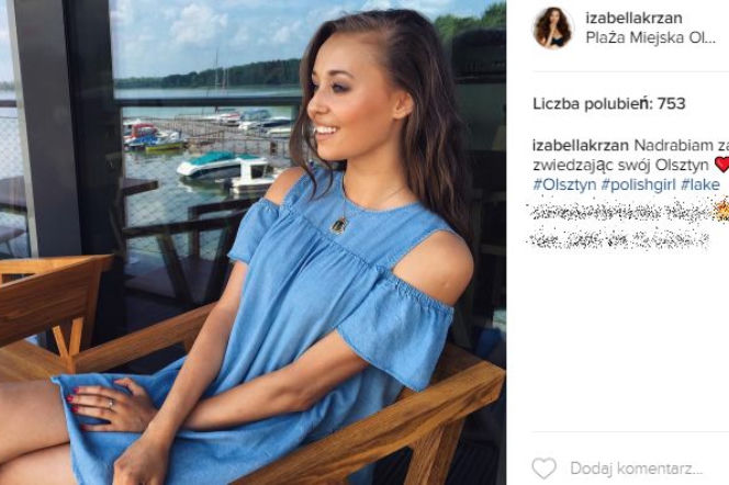 Izabella Krzan na Instagramie