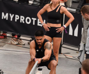 Anna Lewandowska z przystojnym Latynosem na zawodach Hyrox