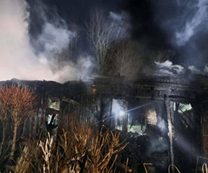 Pożar budynku w miejscowości Bartoszówka w powiecie grodziskim