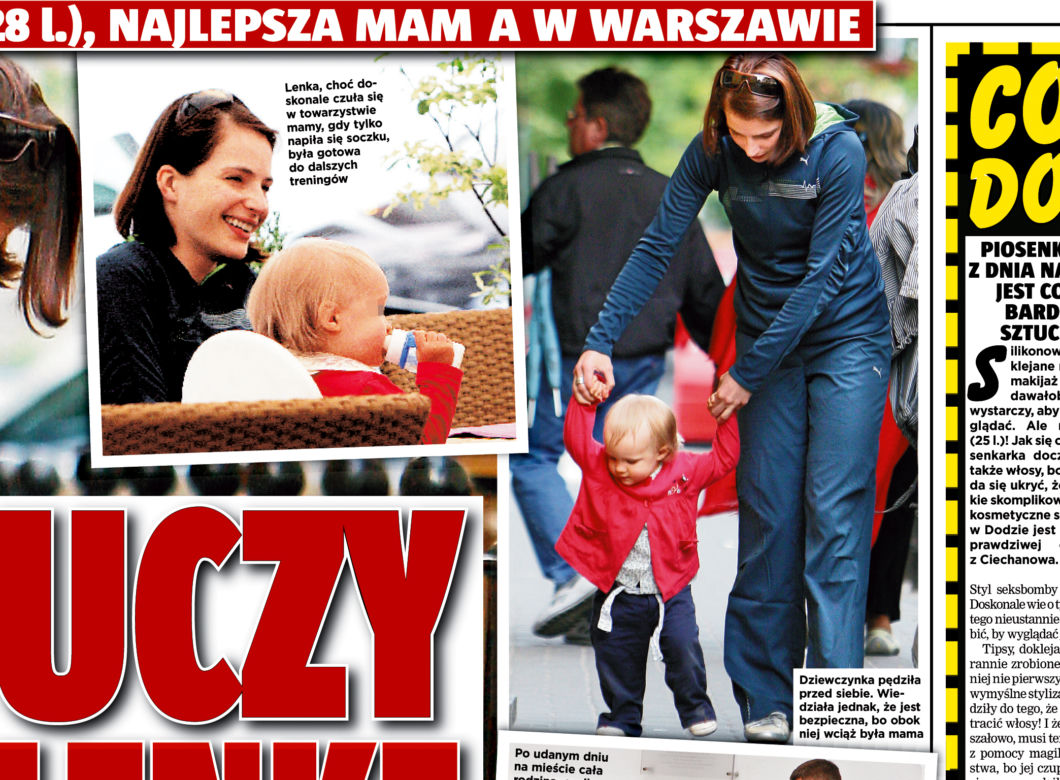 Dereszowska uczy córkę chodzić
