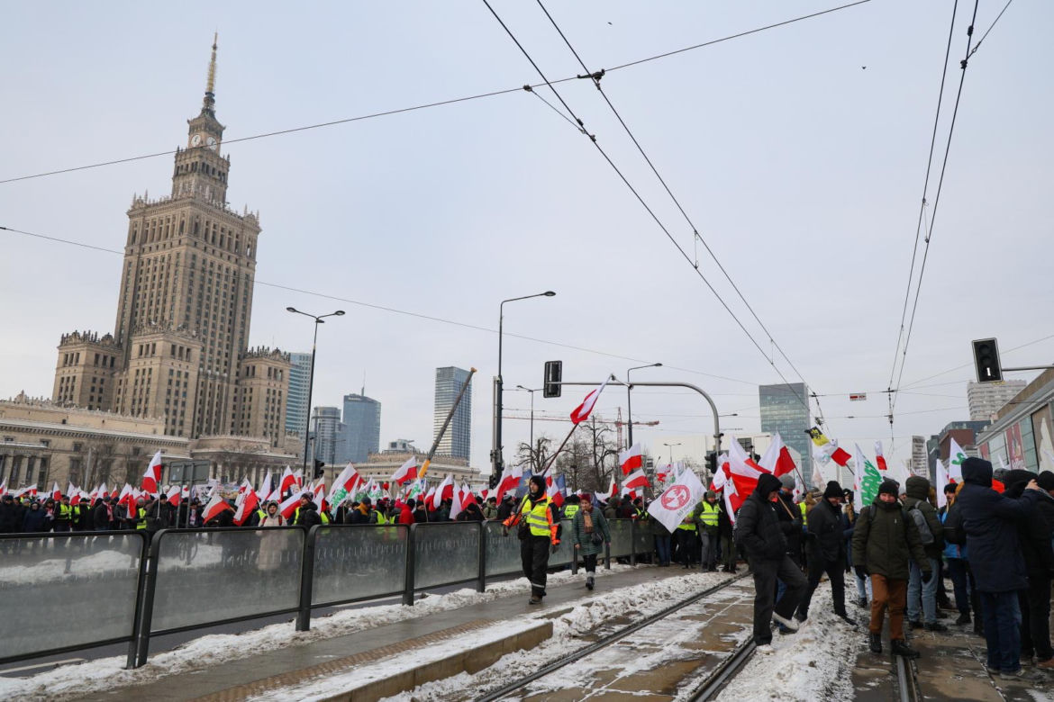 Protest rolników w Warszawie (9.01.2026)
