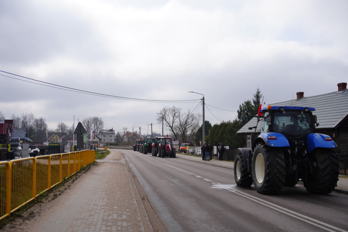 Protest rolników wokół Białegostoku - 20 marca 2024